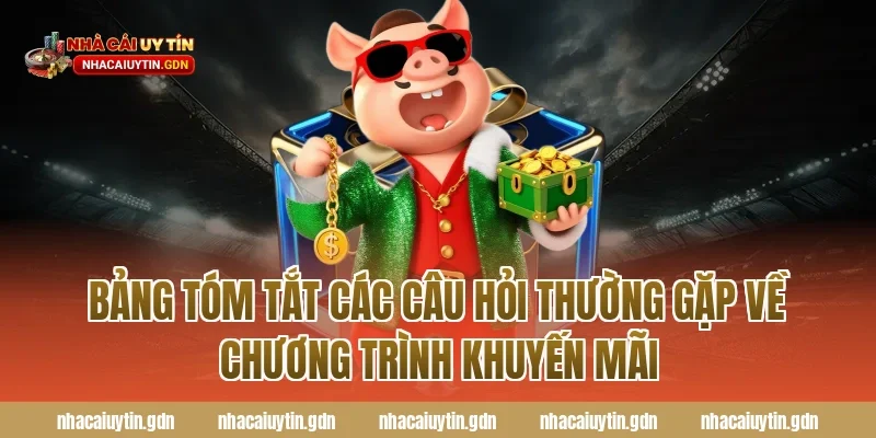 Bảng tóm tắt các Câu hỏi thường gặp về chương trình khuyến mãi