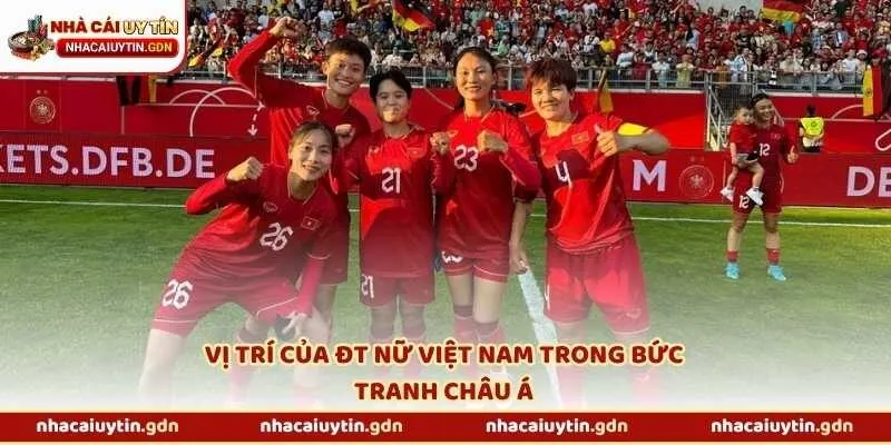 Vị trí của ĐT nữ Việt Nam trong bức tranh châu Á